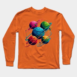 Crocheting is My World! Long Sleeve T-Shirt